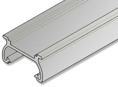 Plissee Schienen in Silber-farbig 