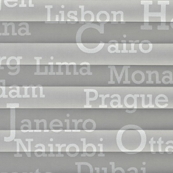 Plisseestoff P-14C60 Cities lichtdurchlässig