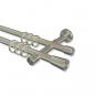 10162916-1039 Gardinenstange Edelstahl-Optik 16 mm Ø 2-läufig SINUX - Carelli