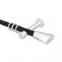 10203225-102932 Gardinenstange Metall 20 mm Ø PRESTIGE - Bento Schwarz / Weiß
