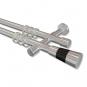 10203326-10121229 Gardinenstange Metall 20 mm Ø 2-läufig PRESTIGE - Tanara Chrom