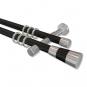 10203326-102912 Gardinenstange Metall 20 mm Ø 2-läufig PRESTIGE - Tanara Schwarz / Chrom