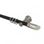 10203411-102939 Gardinenstange Metall 20 mm Ø PLATON - Verano Schwarz / Edelstahl-Optik
