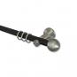 10203611-102939 Gardinenstange Metall 20 mm Ø PLATON - Luino Schwarz / Edelstahl-Optik