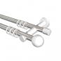 10203612-101232 Gardinenstange Metall 20 mm Ø 2-läufig PLATON - Luino Chrom / Weiß