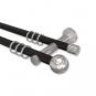 10203612-102912 Gardinenstange Metall 20 mm Ø 2-läufig PLATON - Luino Schwarz / Chrom