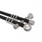 10203626-102912 Gardinenstange Metall 20 mm Ø 2-läufig PRESTIGE - Luino Schwarz / Chrom