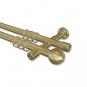 10203626-1038 Gardinenstange Messing-Optik 20 mm Ø 2-läufig PRESTIGE - Luino