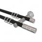 10203812-102912 Gardinenstange Metall 20 mm Ø 2-läufig PLATON - Elanto Schwarz / Chrom