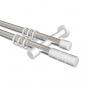 10203826-101232 Gardinenstange Metall 20 mm Ø 2-läufig PRESTIGE - Elanto Chrom / Weiß