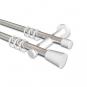 10204612-101232 Gardinenstange Metall 20 mm Ø 2-läufig PLATON - Sitra Chrom / Weiß