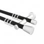 10204612-102932 Gardinenstange Metall 20 mm Ø 2-läufig PLATON - Sitra Schwarz / Weiß