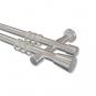 10204626-1012 Gardinenstange Metall 20 mm Ø 2-läufig PRESTIGE - Sitra Chrom