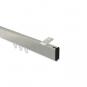 10212816-103929 Innenlauf Gardinenstange Deckenmontage Aluminium / Metall eckig 14x35 mm SMARTLINE (Universal) - Paxo Edelstahl-Optik / Schwarz