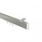 10212816-103932 Innenlauf Gardinenstange Deckenmontage Aluminium / Metall eckig 14x35 mm SMARTLINE (Universal) - Paxo Edelstahl-Optik / Weiß