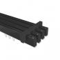 10212818-1028 Innenlauf Gardinenstange Deckenmontage Aluminium / Metall eckig 14x35 mm 4-läufig SMARTLINE - Paxo Schwarz