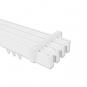 10212818-1032 Innenlauf Gardinenstange Deckenmontage Aluminium / Metall eckig 14x35 mm 4-läufig SMARTLINE - Paxo Weiß