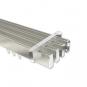 10212818-103912 Innenlauf Gardinenstange Deckenmontage Aluminium / Metall eckig 14x35 mm 4-läufig SMARTLINE - Paxo Edelstahl-Optik / Chrom