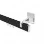 10212819-102912 Innenlauf Gardinenstange Aluminium / Metall eckig 14x35 mm SMARTLINE - Paxo Schwarz / Chrom