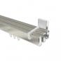 10212823-103912 Innenlauf Gardinenstange Aluminium / Metall eckig 14x35 mm 3-läufig SMARTLINE - Paxo Edelstahl-Optik / Chrom