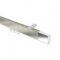 10212916-103912 Innenlauf Gardinenstange Deckenmontage Aluminium / Metall eckig 14x35 mm SMARTLINE (Universal) - Lox Edelstahl-Optik / Chrom