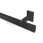 10212919-1029 Innenlauf Gardinenstange Aluminium / Metall eckig 14x35 mm SMARTLINE - Lox Schwarz