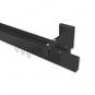 10212921-1029 Innenlauf Gardinenstange Aluminium / Metall eckig 14x35 mm 2-läufig SMARTLINE - Lox Schwarz