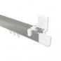 10212921-103932 Innenlauf Gardinenstange Aluminium / Metall eckig 14x35 mm 2-läufig SMARTLINE - Lox Edelstahl-Optik / Weiß