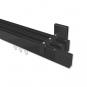 10212923-1029 Innenlauf Gardinenstange Aluminium / Metall eckig 14x35 mm 3-läufig SMARTLINE - Lox Schwarz