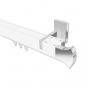 10213021-103212 Innenlauf Gardinenstange Aluminium / Metall eckig 14x35 mm 2-läufig SMARTLINE - Conex Weiß / Chrom