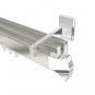 10213024-103912 Innenlauf Gardinenstange Aluminium / Metall eckig 14x35 mm 3-läufig SMARTLINE - Conex Edelstahl-Optik / Chrom (WA lang)