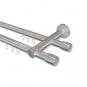 10213112-1012 Innenlauf Gardinenstange Aluminium / Metall 20 mm Ø 2-läufig PLATON - Santo Chrom
