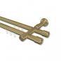 10213126-1038 Innenlauf Gardinenstange Messing-Optik 20 mm Ø 2-läufig PRESTIGE - Santo