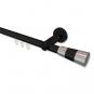 10213311-1029 Innenlauf Gardinenstange Aluminium / Metall 20 mm Ø PLATON - Tanara Schwarz