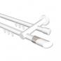 10213412-1032 Innenlauf Gardinenstange Aluminium / Metall 20 mm Ø 2-läufig PLATON - Verano Weiß