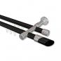10213426-102912 Innenlauf Gardinenstange Aluminium / Metall 20 mm Ø 2-läufig PRESTIGE - Verano Schwarz / Chrom