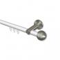 10213611-103239 Innenlauf Gardinenstange Aluminium / Metall 20 mm Ø PLATON - Luino Weiß / Edelstahl-Optik