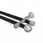 10213626-102912 Innenlauf Gardinenstange Aluminium / Metall 20 mm Ø 2-läufig PRESTIGE - Luino Schwarz / Chrom
