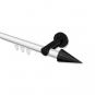10213711-103229 Innenlauf Gardinenstange Aluminium / Metall 20 mm Ø PLATON - Savio Weiß / Schwarz