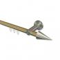 10213711-103839 Innenlauf Gardinenstange Messing-Optik / Edelstahl-Optik 20 mm Ø PLATON - Savio