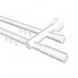10213812-1032 Innenlauf Gardinenstange Aluminium / Metall 20 mm Ø 2-läufig PLATON - Elanto Weiß