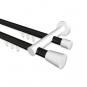 10214612-102932 Innenlauf Gardinenstange Aluminium / Metall 20 mm Ø 2-läufig PLATON - Sitra Schwarz / Weiß