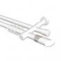 10223426-1032 Rundrohr-Innenlauf Gardinenstange Aluminium / Metall 20 mm Ø 2-läufig PRESTIGE - Verano Weiß