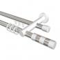 10223512-101232 Rundrohr-Innenlauf Gardinenstange Aluminium / Metall 20 mm Ø 2-läufig PLATON - Mavell Chrom / Weiß