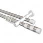 10223526-101232 Rundrohr-Innenlauf Gardinenstange Aluminium / Metall 20 mm Ø 2-läufig PRESTIGE - Mavell Chrom / Weiß