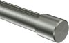 Endstücke Santo (Kappe) Edelstahl-Optik für Gardinenstangen 20 mm Ø (2 Stück) 