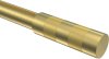 Endstücke Mavell (Zylinder) Messing-Optik / Satin-Gold für Gardinenstangen 20 mm Ø (2 Stück) 
