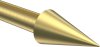 Endstücke Savio (Kegel) Messing-Optik für Gardinenstangen 20 mm Ø (2 Stück) 
