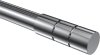 Endstücke Elanto (Rillenzylinder) Chrom für Gardinenstangen 20 mm Ø (2 Stück) 