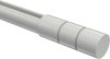 Endstücke Elanto (Rillenzylinder) Weiß für Gardinenstangen 20 mm Ø (2 Stück) 